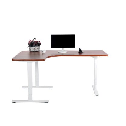 (L Type) 3 Motor 3 Stage - Electric Height Adjustable Desk