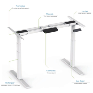 EDesk Dual Motor Height Adjustable Desk (1)