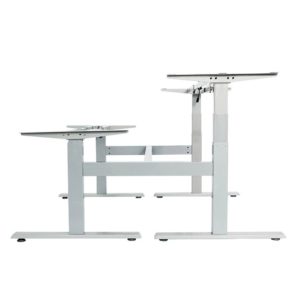 height adjustable desk frame 4 leg 3 stage