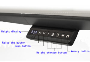 EDESK HAND CONTROL PANEL FOR HEIGHT ADJUSTABLE DESK