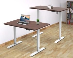 Single motor height adjustable desk (2)