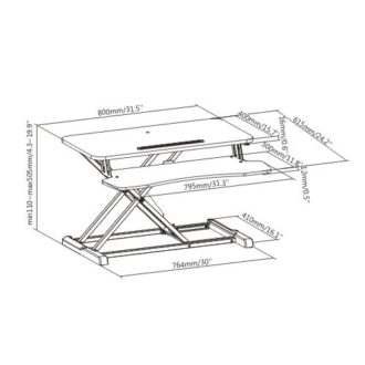 Sleek Sit Stand Desktop Converter