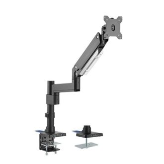 Heavy Duty Gas Spring Aluminium Single Monitor arm