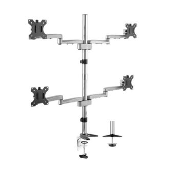 Modular Aluminium Four Monitor Arms