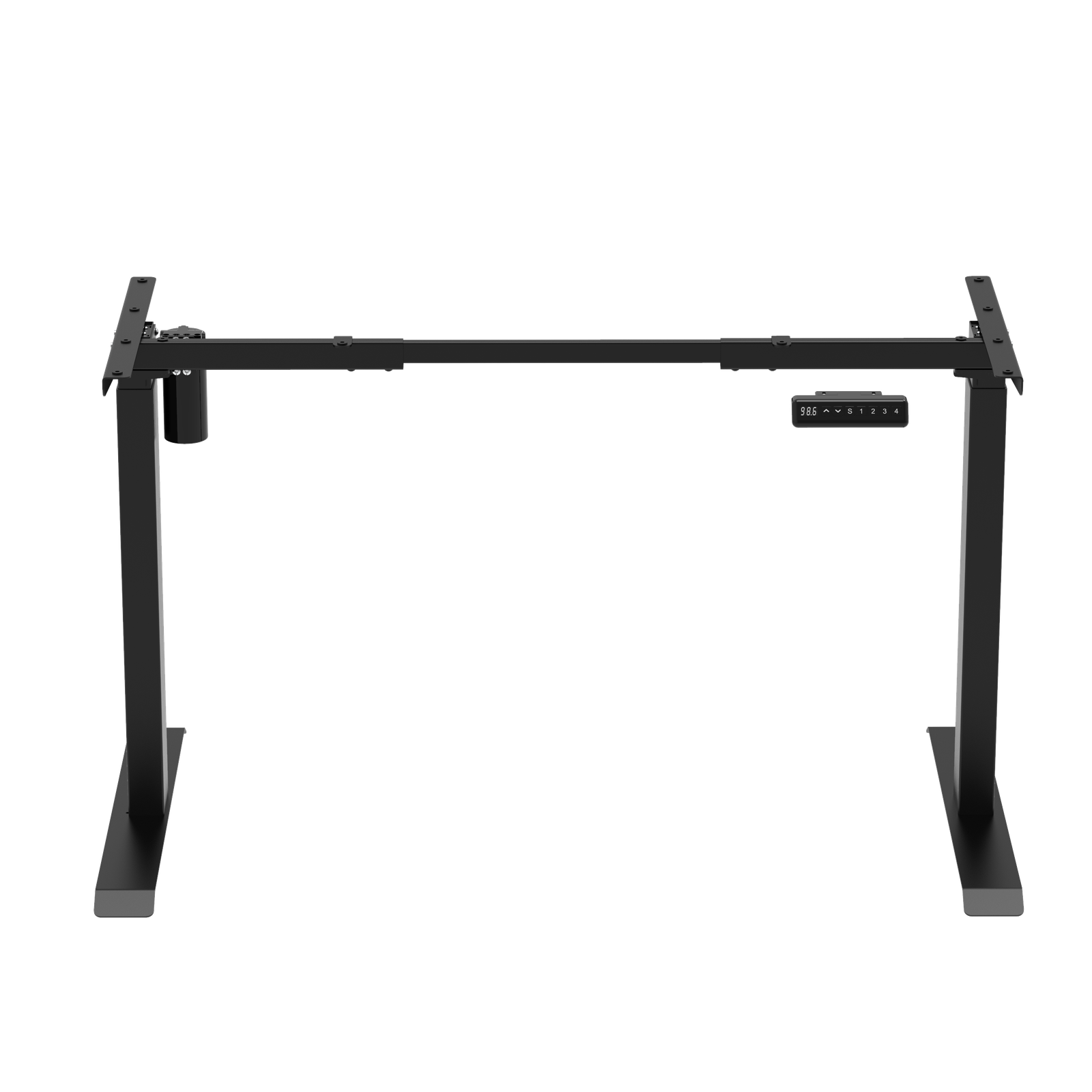 EL009-SBR-P Ergologic Single Motor Black Color Desk Electric Height Standing Adjustable Desk Frame Two Stage Motorised Table Best Quality